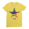 usa star Ladies Fitted T-Shirt