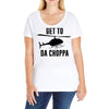 get to da choppa Ladies Curvy T-Shirt