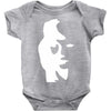 sax player lady face optical illusion Baby Onesie