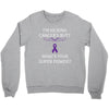 I Am Kicking Cancers Butt Whats Your Superpower? Crewneck Sweatshirt