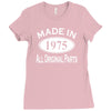 made in 1975 mens 40th birthday Ladies Fitted T-Shirt