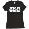 ska wars reggae dub step club music dance Ladies Fitted T-Shirt