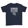 Zombies Eat Brains Dont Worry You Are Safe Youth Tee