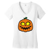 crazy pumpkin Women's V-Neck T-Shirt