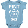 british pint funny Baby Bodysuit