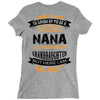 Super Cool Nana Of A Freaking Awesome Granddaughter Ladies Fitted T-Shirt