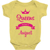 queens are born in august Baby Onesie