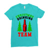 christmas drinking team Ladies Fitted T-Shirt