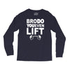 bro do you even lift baseball raglan Long Sleeve Shirts