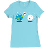 oil spill Ladies Fitted T-Shirt