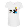 part time job   rock construction Maternity Scoop Neck T-shirt