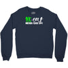zombie never give up fun Crewneck Sweatshirt