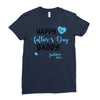 Happy First Father's Day Daddy Ladies Fitted T-Shirt