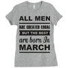all men are created equal march Ladies Fitted T-Shirt