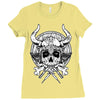 skull viking Ladies Fitted T-Shirt