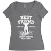 Best Friend Chihuahua Women's Triblend Scoop T-shirt
