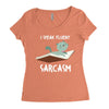 i speak fluent sarcazm Women's Triblend Scoop T-shirt