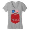 america 3 Women's V-Neck T-Shirt