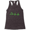 morning coffee heatbeat ekg Racerback Tank