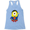 minion parody superman Racerback Tank