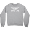 boss life hip hop music rick ross maybach cool dope mens tshirt black Crewneck Sweatshirt
