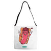 cool hotdog Adjustable Strap Totes
