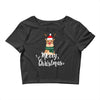 merry cristmas reindeer Crop Top