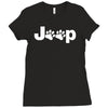 jeep paw sticker vinyl decal   car window truck bumper laptop cat dog Ladies Fitted T-Shirt