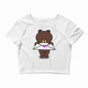 brown Crop Top