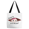 July Peeking Out Baby Girl Tote Bags
