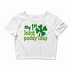 my 1st saint paddyday Crop Top