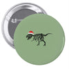t rex skeleton santa claus Pin-back button