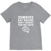 Zombies Eat Brains Dont Worry You Are Safe V-Neck Tee