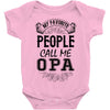 My Favorite People Call Me Opa Baby Bodysuit