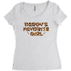 Daddy's Favorite Girl Women's Triblend Scoop T-shirt