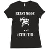 beast mode Ladies Fitted T-Shirt