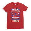 Never Underestimate The Strength Of A Colon Cancer Warrior Ladies Fitted T-Shirt