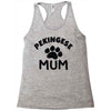 pekingese mum Racerback Tank