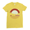 peaceful universe Ladies Fitted T-Shirt