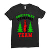christmas drinking team Ladies Fitted T-Shirt
