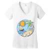summer ornament Women's V-Neck T-Shirt