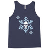 skull snowflakes alternative christmas jumper Tank Top