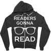 reading pun humor Zipper Hoodie