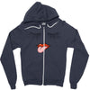 Eyelash And Lips Zipper Hoodie