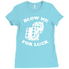 blow me for luck casino Ladies Fitted T-Shirt