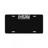 all i care about is cycling and maybe 3 people and food License Plate
