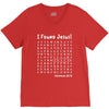 i Found Jesus V-Neck Tee