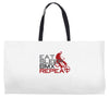 eat sleep bmx repeat Weekender Totes