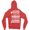 Super Cool Nana Of A Freaking Awesome Grandson Zipper Hoodie