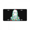 scream floral License Plate